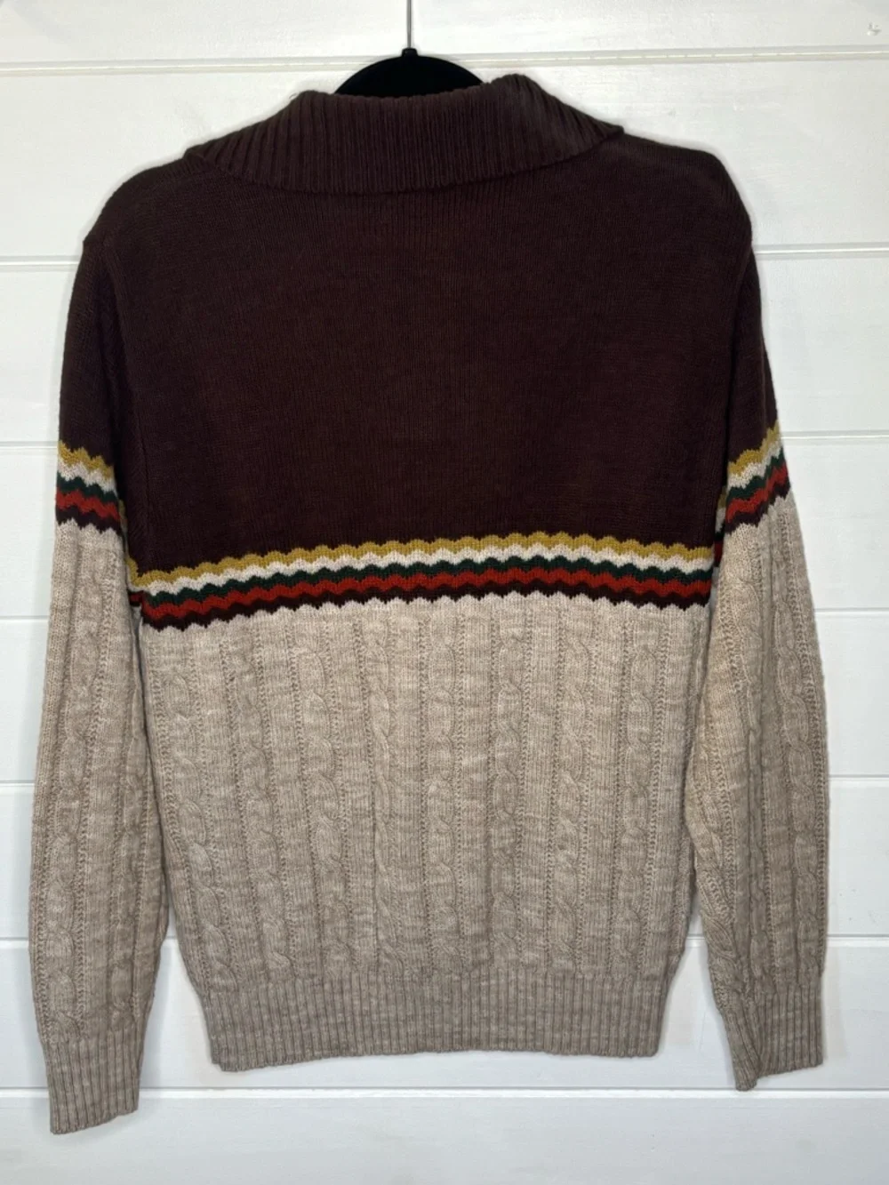 Vintage 1970’s Jantzen Shawl Neck Sweater Size M Made in USA Retro Streetwear - Picture 6 of 11